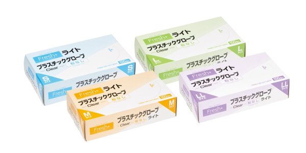 画像1: Fresh+ 薄手 (粉なし・食品不可) 大黒工業 1ケース3,000枚 (100枚×30箱)入り ※個人宅配送不可・別途送料 (1)
