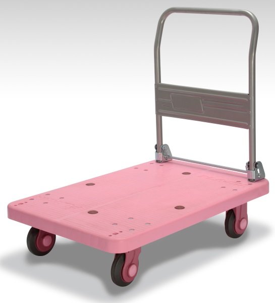 画像2: ハンドル折りたたみ式台車 静音シリーズ PLA300-DX カナツー (2)