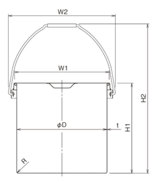 ステンレス 吊り下げ式汎用容器 STB-30 (容量20L) 日東金属工業 ※別途送料