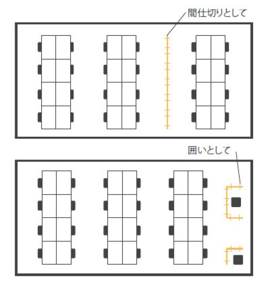 画像3: リミュートシリーズ 吸音パーティション 岐阜プラスチック工業 テクセル (3)