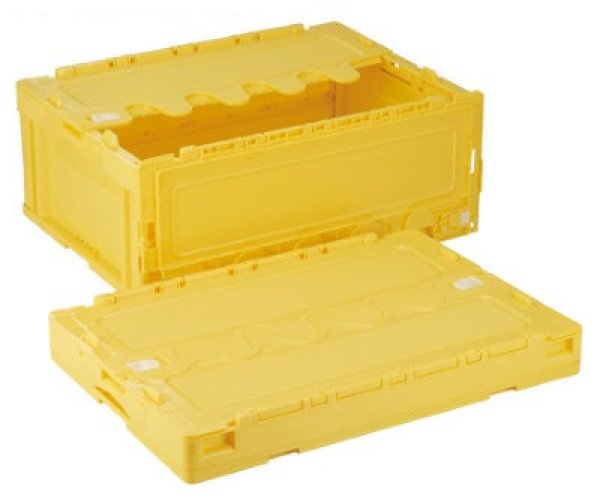 画像2: 蓋付き折りたたみコンテナ CF-S56NR 岐阜プラスチック工業 ※出荷単位(5個)未満別途送料 (2)