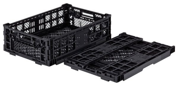 画像2: 折りたたみコンテナ オリコン EP33A-B (ワンタッチロック メッシュタイプ) 三甲株式会社(サンコー) ※個人宅追加送料・出荷単位(5個)未満別途送料 (2)