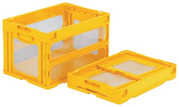 画像6: 透明窓付き折りたたみコンテナ マドコン O-50B (蓋なし) 三甲株式会社(サンコー) ※個人宅追加送料・出荷単位(5個)未満別途送料 (6)