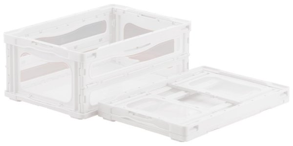 画像4: 透明窓付き折りたたみコンテナ マドコンライト O-30B (蓋なし) 三甲株式会社(サンコー) ※個人宅追加送料・出荷単位(5個)未満別途送料 (4)