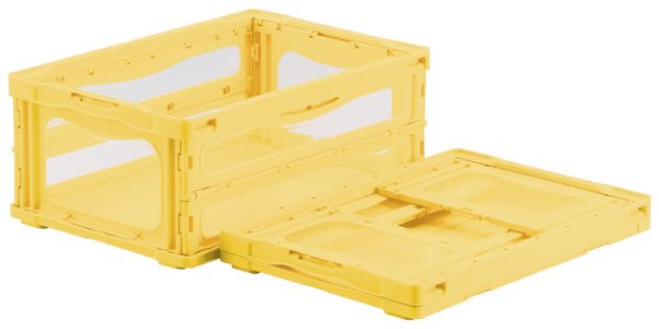 画像5: 透明窓付き折りたたみコンテナ マドコンライト O-30B (蓋なし) 三甲株式会社(サンコー) ※個人宅追加送料・出荷単位(5個)未満別途送料 (5)