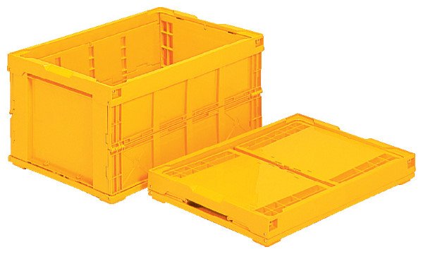 画像2: 折りたたみコンテナ オリコン 75B-C (蓋なし) 三甲株式会社(サンコー) ※個人宅追加送料・出荷単位(5個)未満別途送料 (2)