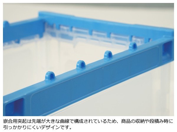 画像3: 透明折りたたみコンテナ ペタンコ O-20B-B (透明) (蓋なし) 三甲株式会社(サンコー) ※個人宅追加送料・出荷単位(10個)未満別途送料 (3)