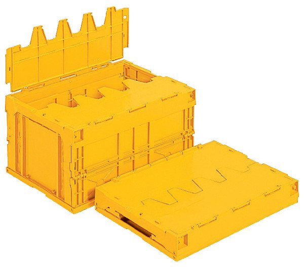 画像2: 折りたたみコンテナ サンクレットオリコン 40B (蓋付き) 三甲株式会社(サンコー) ※個人宅追加送料・出荷単位(5個)未満別途送料 (2)