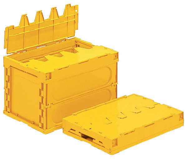 画像2: 折りたたみコンテナ サンクレットオリコン 50B-M (蓋付き) 三甲株式会社(サンコー) ※個人宅追加送料・出荷単位(5個)未満別途送料 (2)