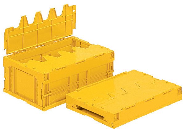 画像2: 折りたたみコンテナ サンクレットオリコン 30B (蓋付き) 三甲株式会社(サンコー) ※個人宅追加送料・出荷単位(5個)未満別途送料 (2)