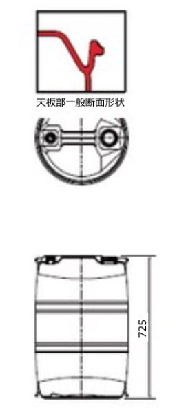 液体輸送用 プラスチックドラム クローズドタイプ PDC 100L-1 三甲株式会社(サンコー) ※個人宅配送不可