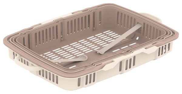 画像4: たためる買い物カゴ ニューバスケット 三甲株式会社(サンコー) ※個人宅追加送料・出荷単位(5個)未満別途送料 (4)