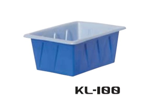 画像1: 角型容器 浅型角槽 KL型容器 KL-100 スイコー ※個人宅配送不可 (1)