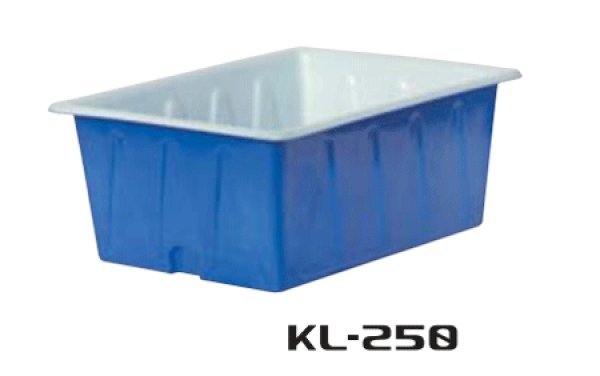 画像1: 角型容器 浅型角槽 KL型容器 KL-250 スイコー ※個人宅配送不可 (1)