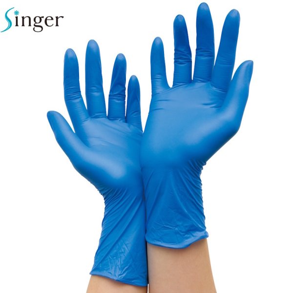 画像3: シンガー ニトリルコンフォートグローブ (ブルー・粉なし) 宇都宮製作 1ケース3,000枚 (100枚×30箱)入り ※個人宅配送不可・別途送料 (3)