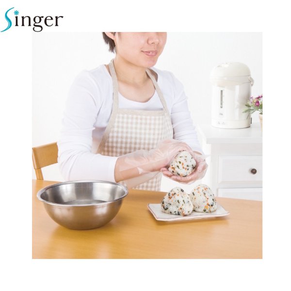 画像4: シンガー ポリエチ指絞り (ブルー) 宇都宮製作 1ケース6,000枚 (200枚×30袋)入り ※個人宅配送不可・別途送料 (4)