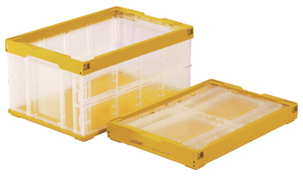 透明折りたたみコンテナ オリコン 75B (透明) (蓋なし) 三甲株式会社