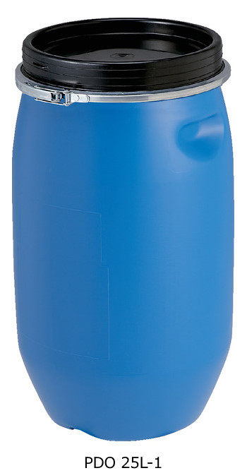 液体輸送用 プラスチックドラム オープンタイプ PDO 25L-1 三甲株式会社(サンコー) ※個人宅配送不可・出荷単位(2台)未満別途送料